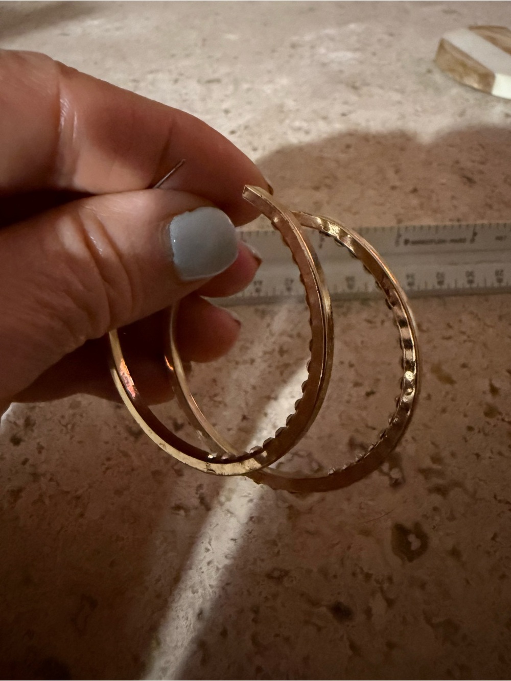 Gold Swarvski Crystal Hoop Earrings - Women's Jewelry